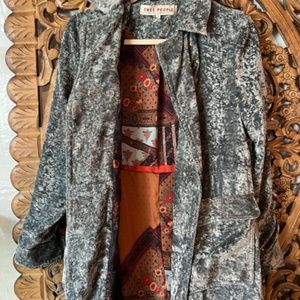 BNWT Free People Velvet Kimono Duster